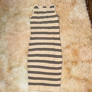 PrettyGarden Striped Sleeveless Knit Dress - S